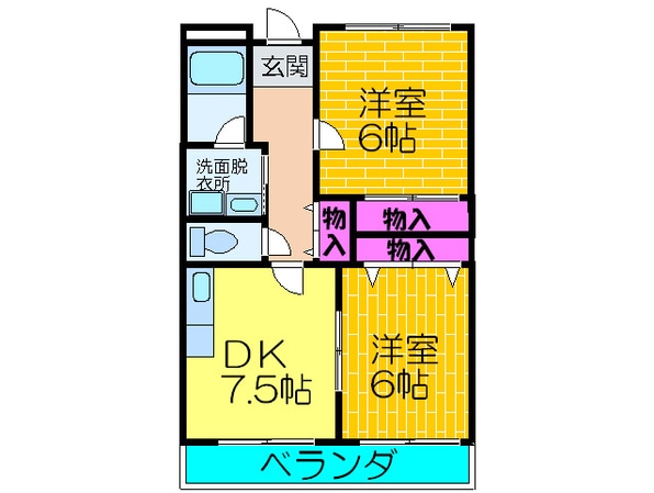 ビュ－テラスあびこの物件間取画像